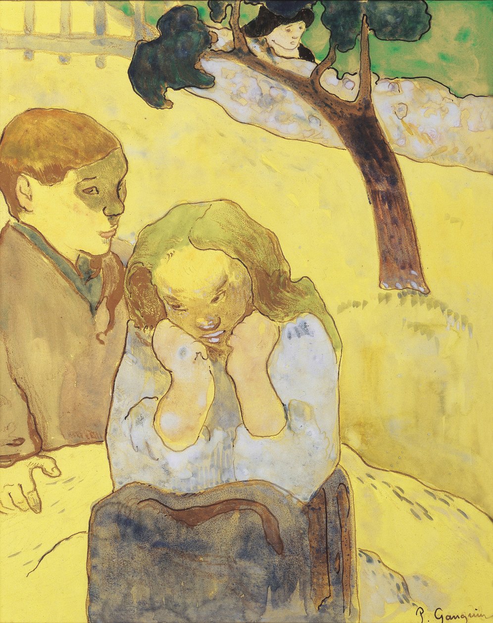 Menschliches Elend; Les miseres humaines, 1889 von Paul Gauguin