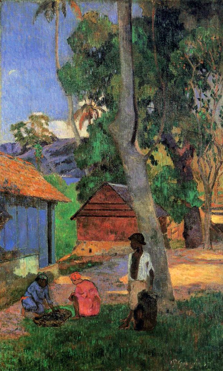 Hütten in Martinique, 1887 von Paul Gauguin