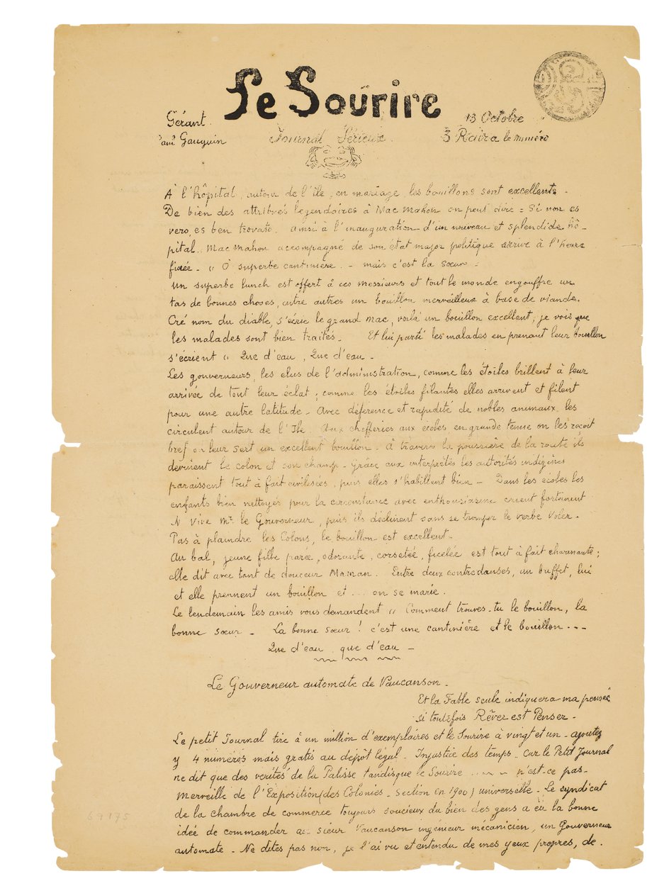 Das Lächeln von Paul Gauguin