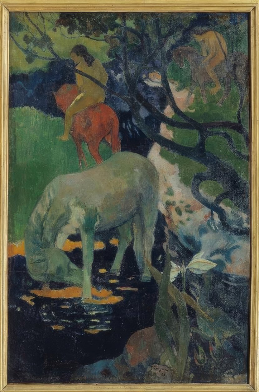Das weiße Pferd von Paul Gauguin