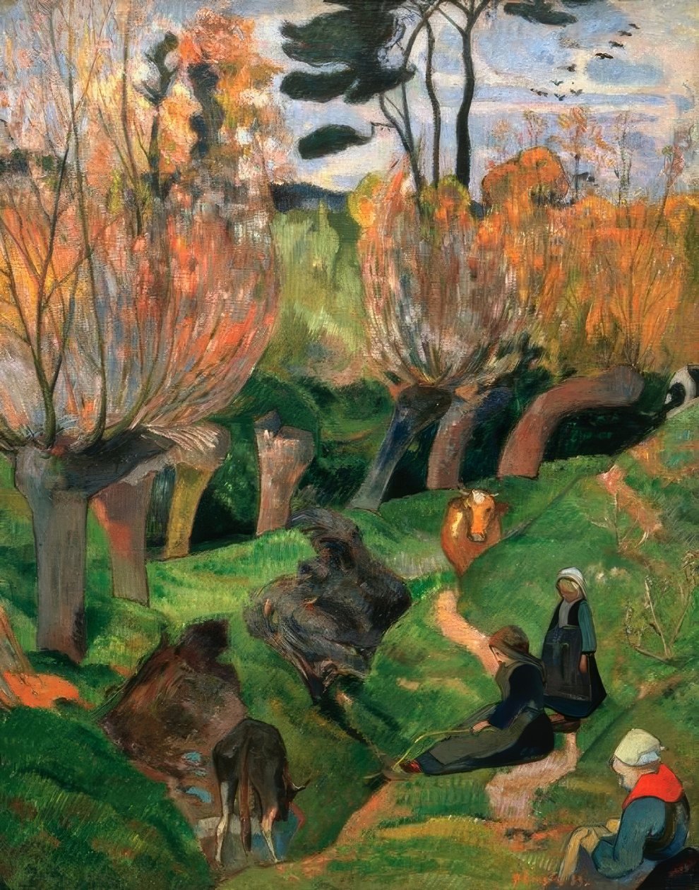 Les Saules von Paul Gauguin