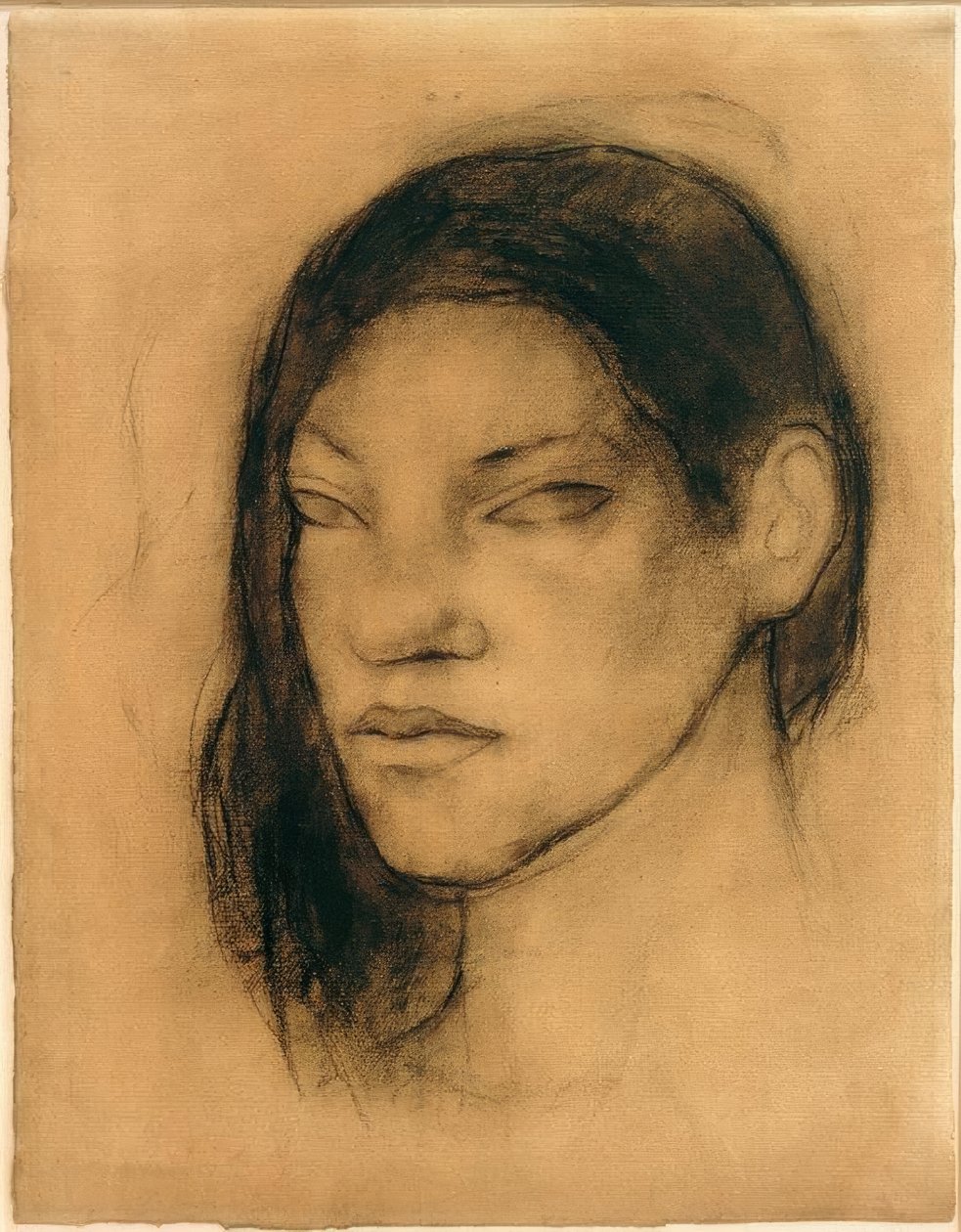 Porträt einer Tahitianerin von Paul Gauguin