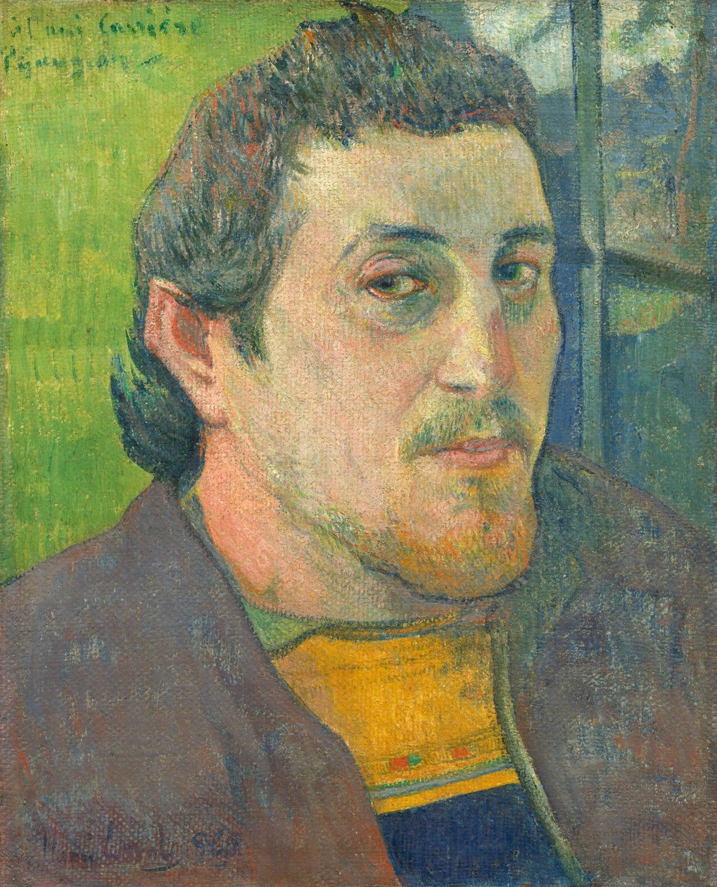 Selbstporträt gewidmet Carrière von Paul Gauguin
