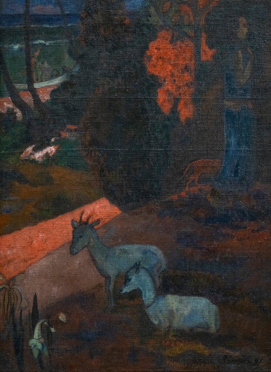 TARARI MARURU (Landschaft mit zwei Ziegen) von Paul Gauguin