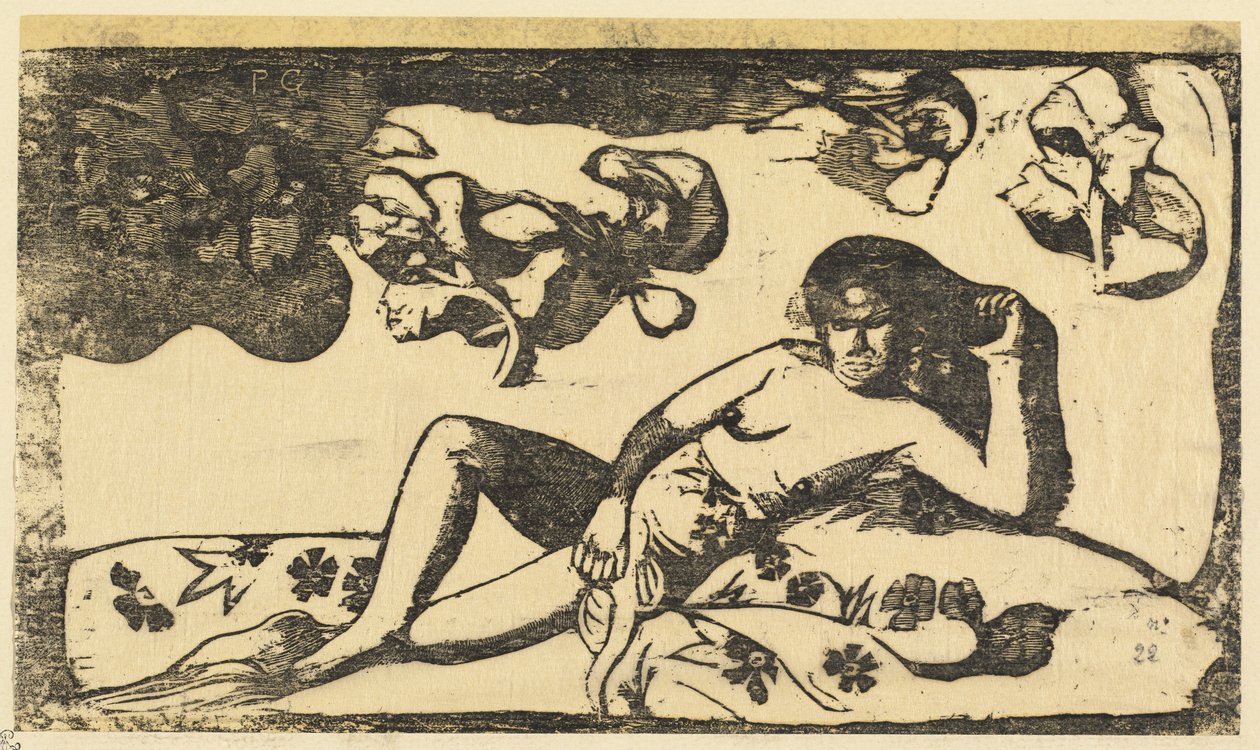 Te Arii Vahine (Frau königlichen Blutes) von Paul Gauguin
