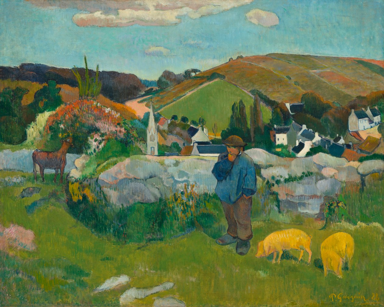 Der Schweinehirt, 1888 von Paul Gauguin