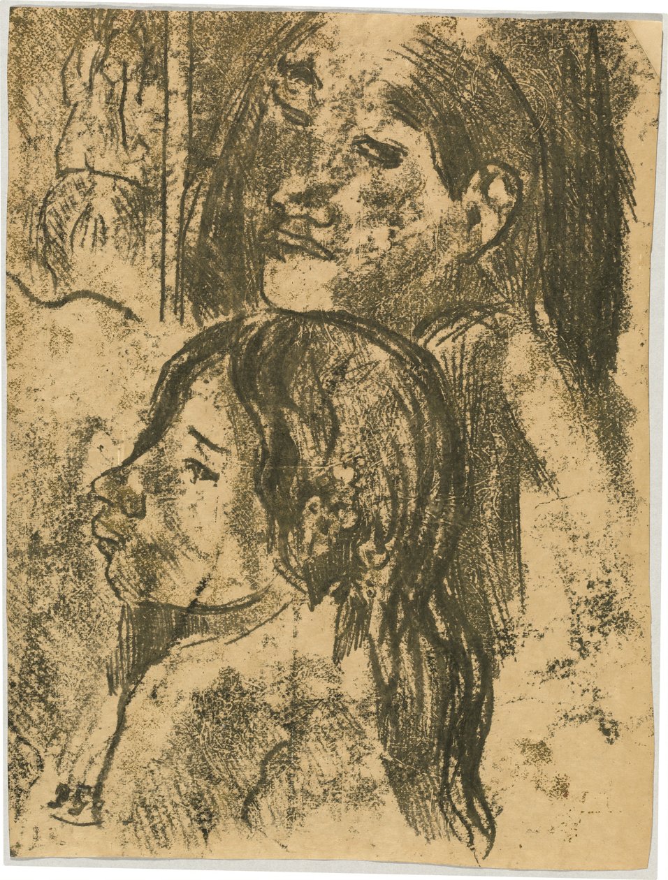 Zwei Marquesaner [recto] von Paul Gauguin