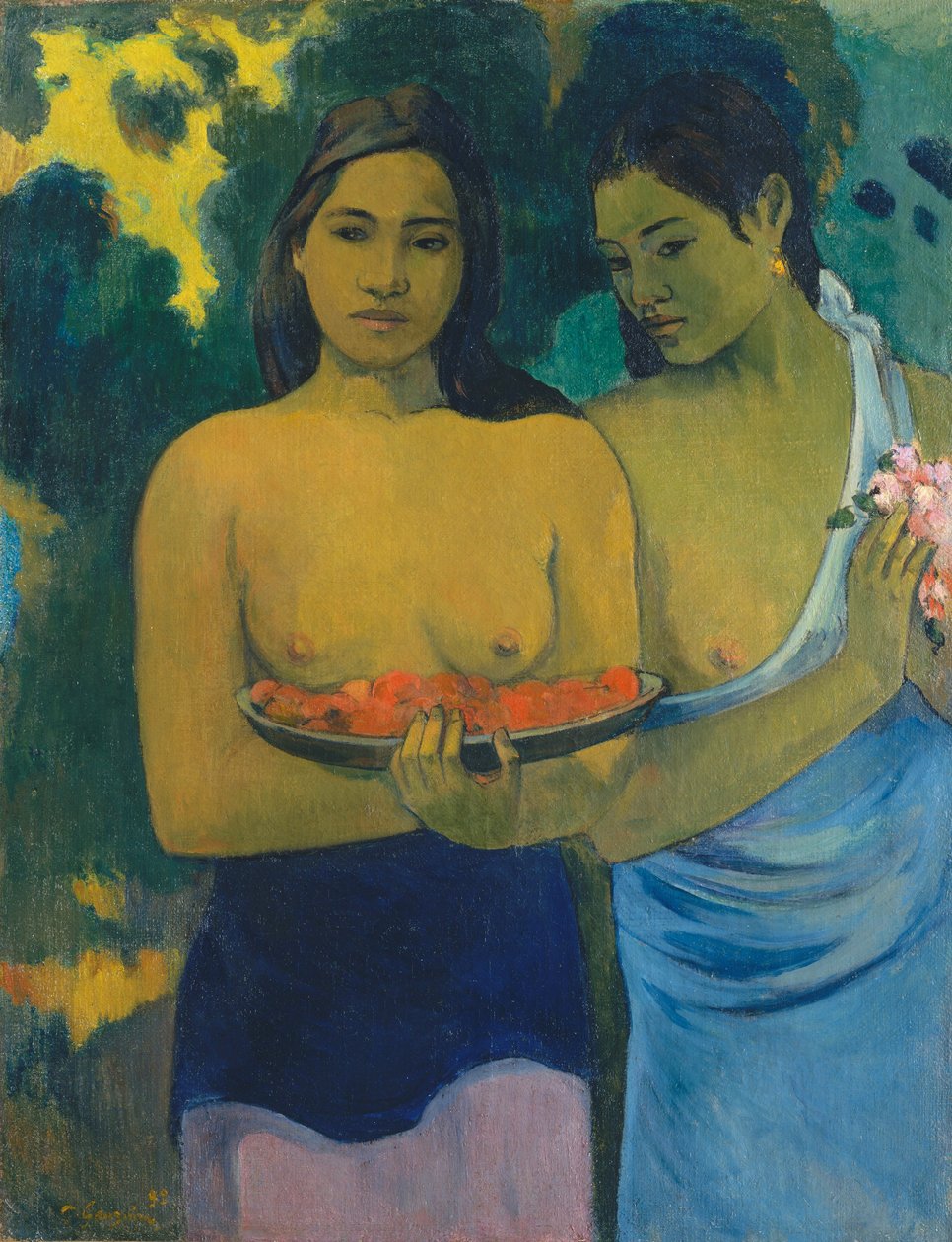 Zwei tahitianische Frauen von Paul Gauguin