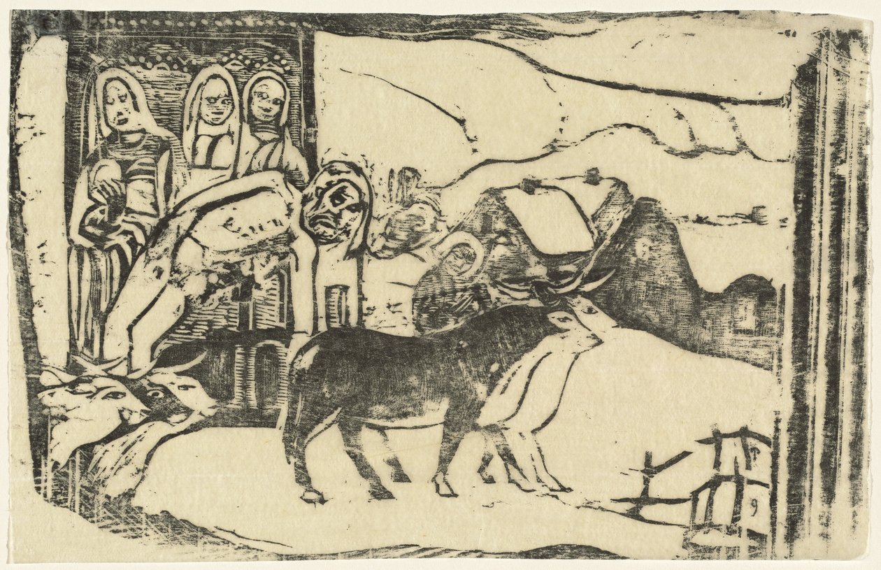 Wegeschrein in der Bretagne von Paul Gauguin