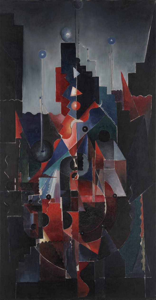 Konstruktion in Blau von Paul Gaulois