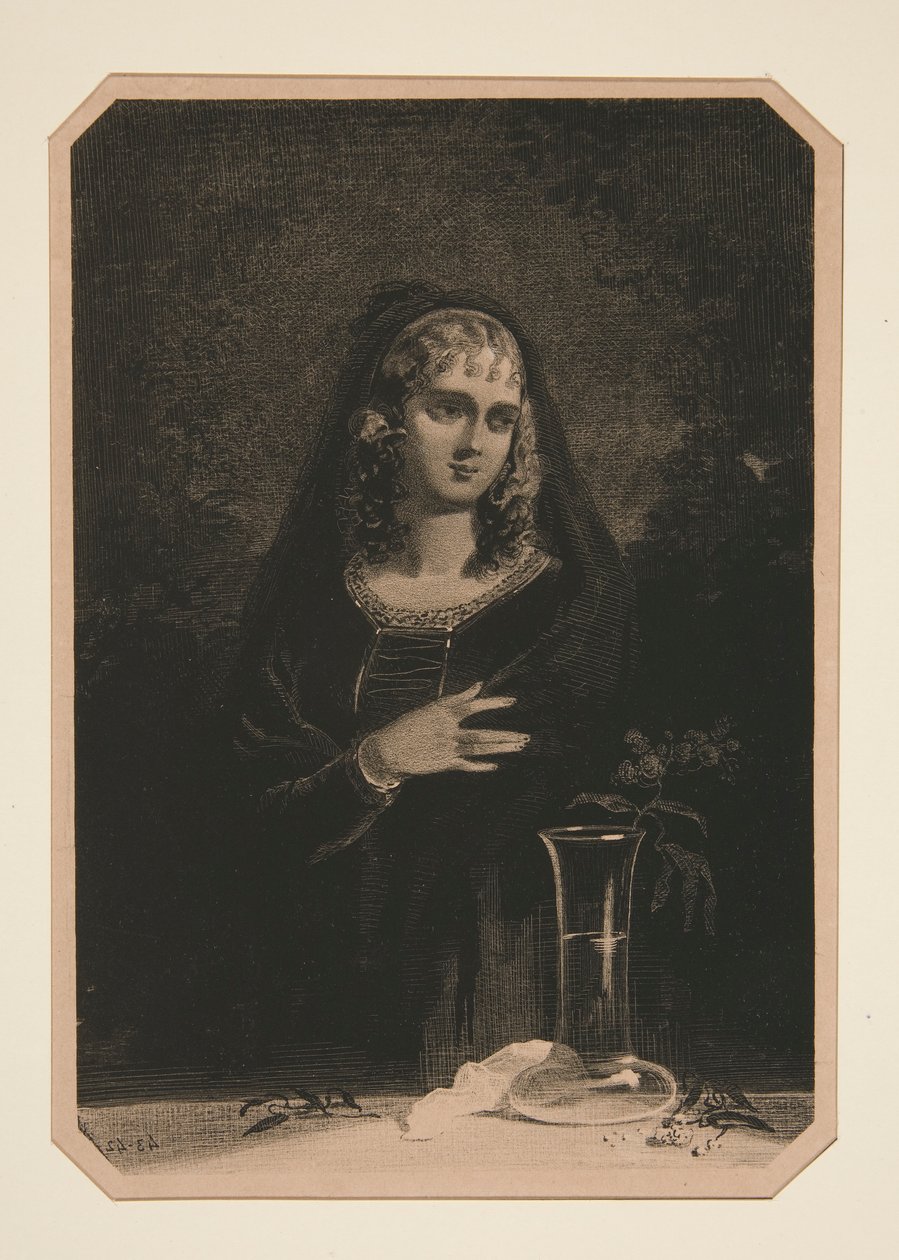 (LE VASE DE CRISTAL.) von Paul Gavarni