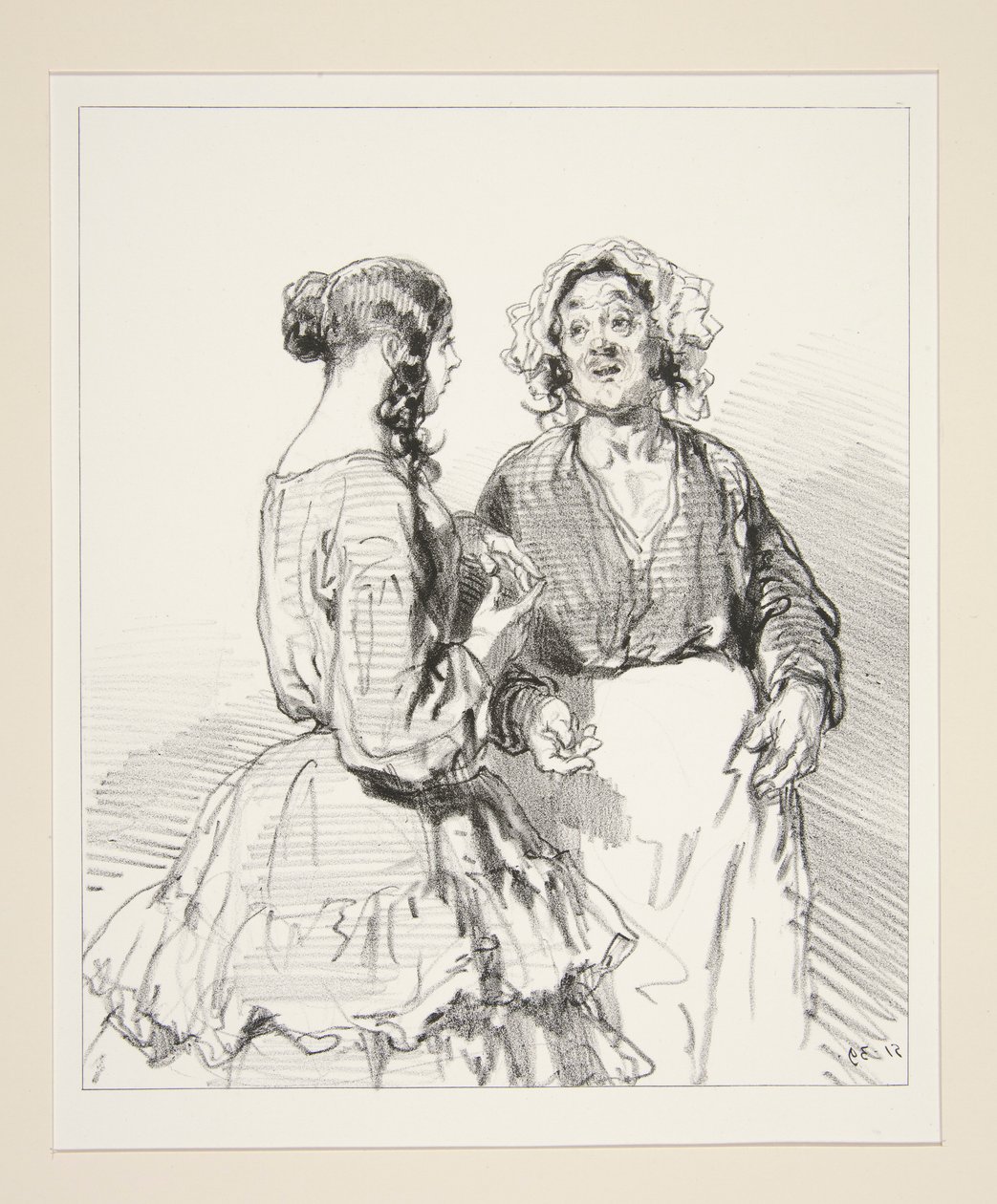 Allons! Geh zum Markt, m von Paul Gavarni