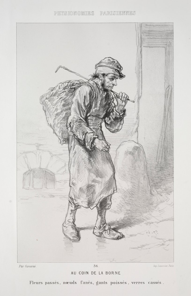 Au Coin de la Borne von Paul Gavarni