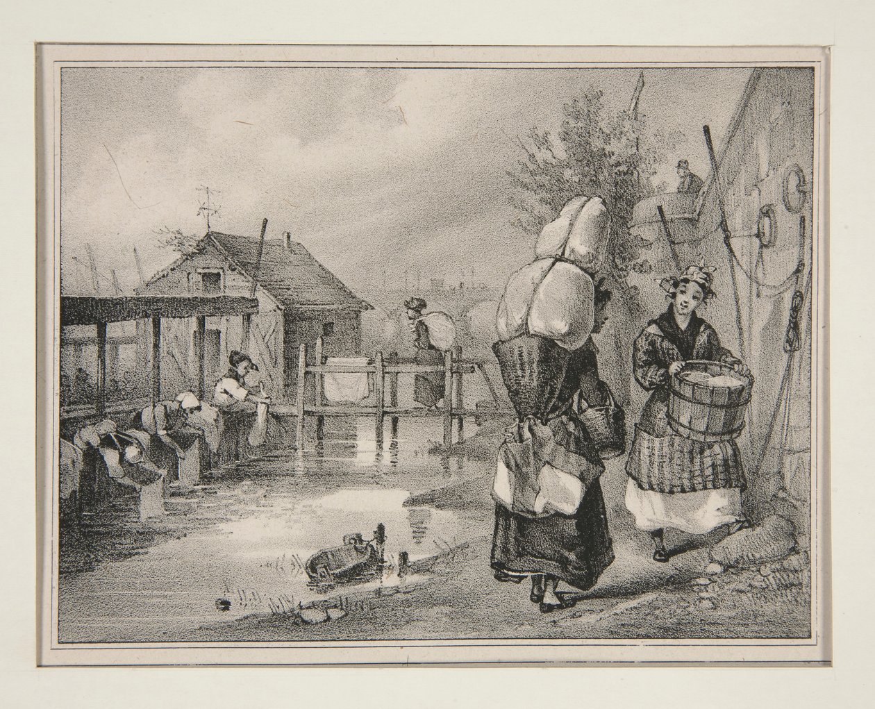 Wäscherinnen von Paul Gavarni