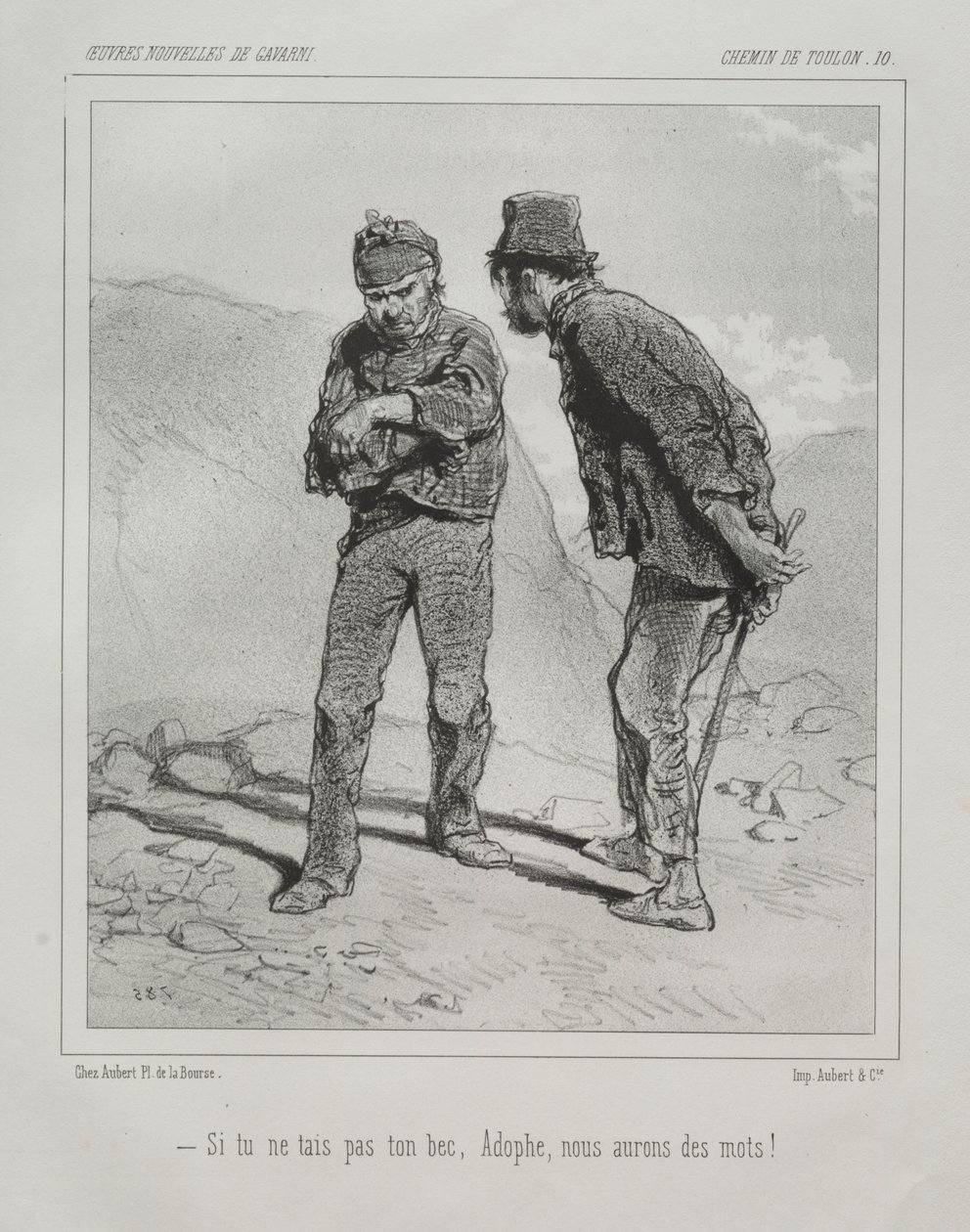 Chemin de Toulon von Paul Gavarni