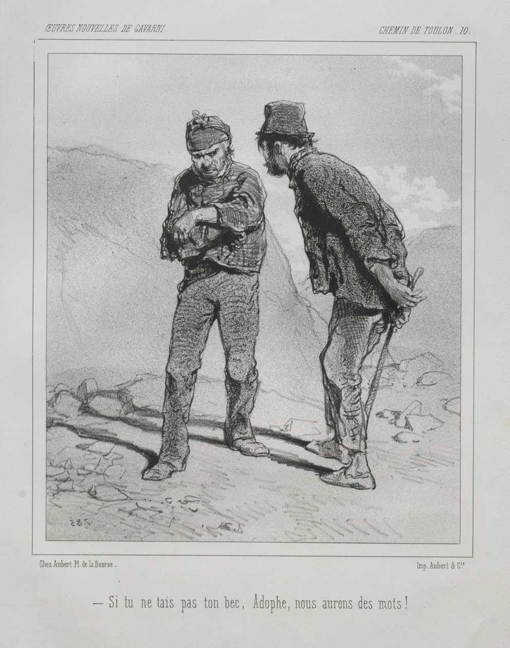 Chemin de Toulon von Paul Gavarni
