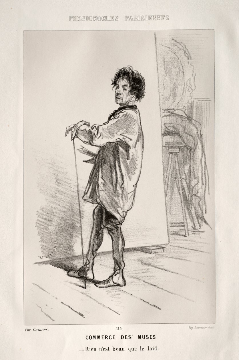 Handel der Musen von Paul Gavarni