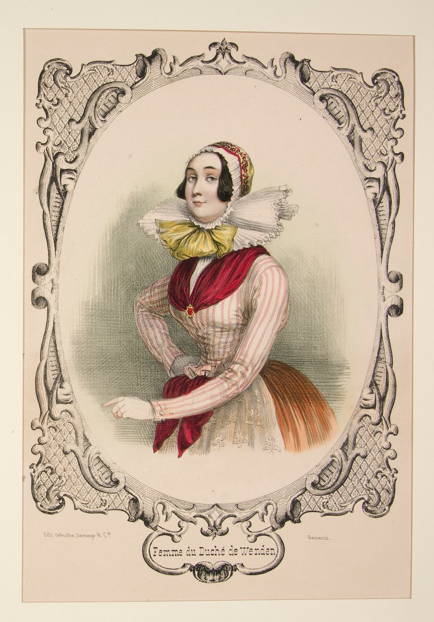 Frau aus dem Herzogtum Wenden von Paul Gavarni