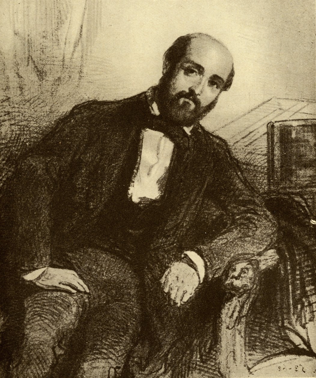 Henry Murger (1822-61) von Paul Gavarni