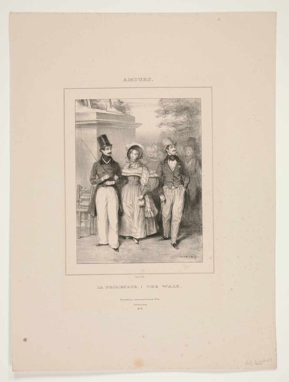 Der Spaziergang von Paul Gavarni