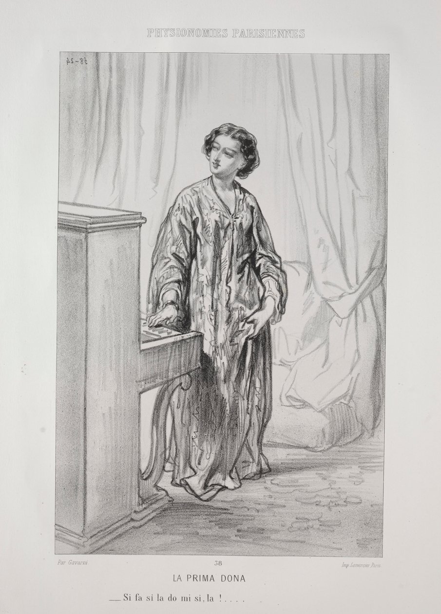 Die Prima Donna von Paul Gavarni