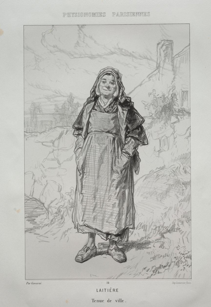 Milchmädchen von Paul Gavarni