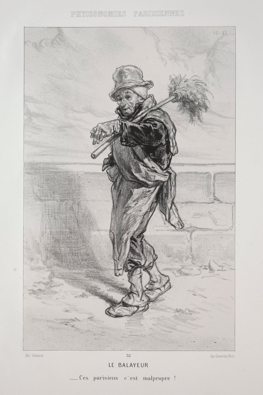Der Straßenkehrer von Paul Gavarni