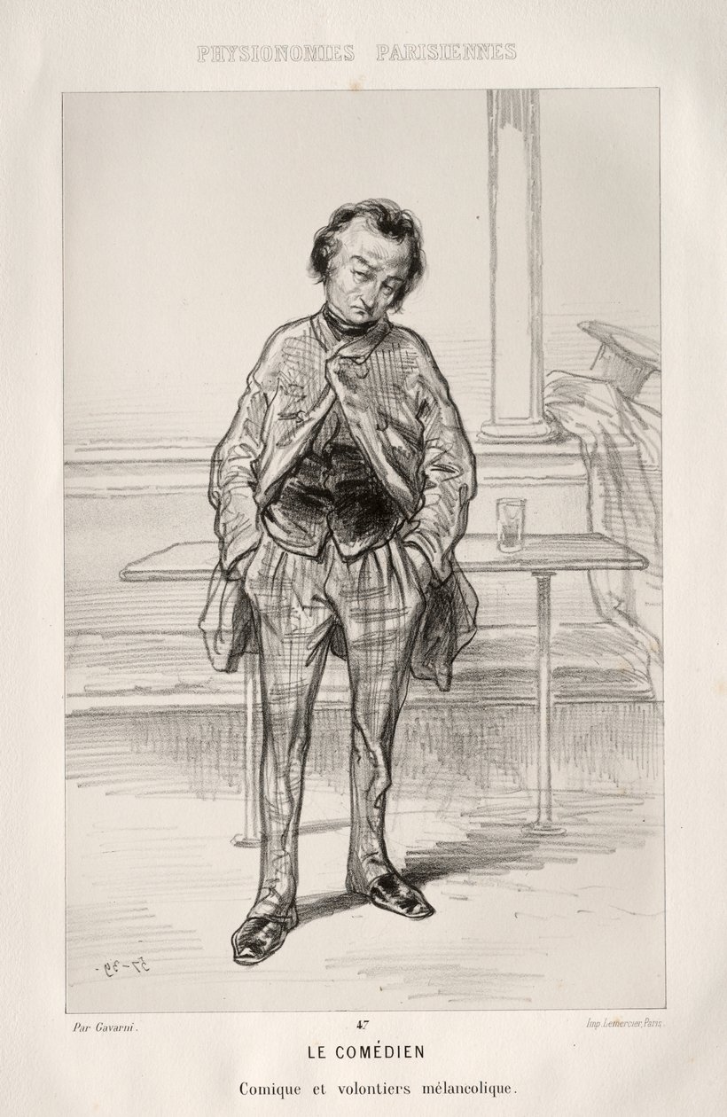 Der Komödiant von Paul Gavarni