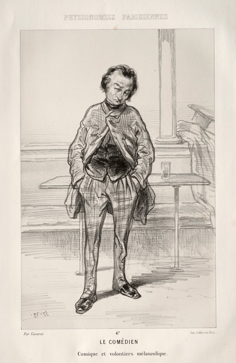 Der Komödiant von Paul Gavarni