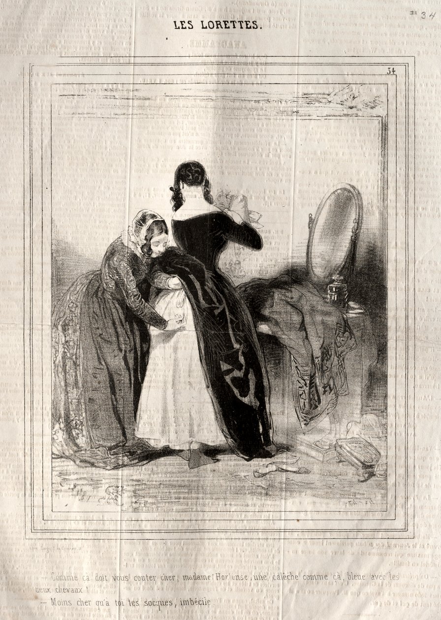 Les Lorettes von Paul Gavarni