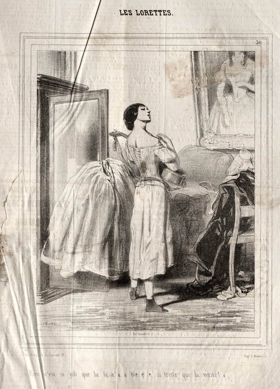 Les Lorettes von Paul Gavarni