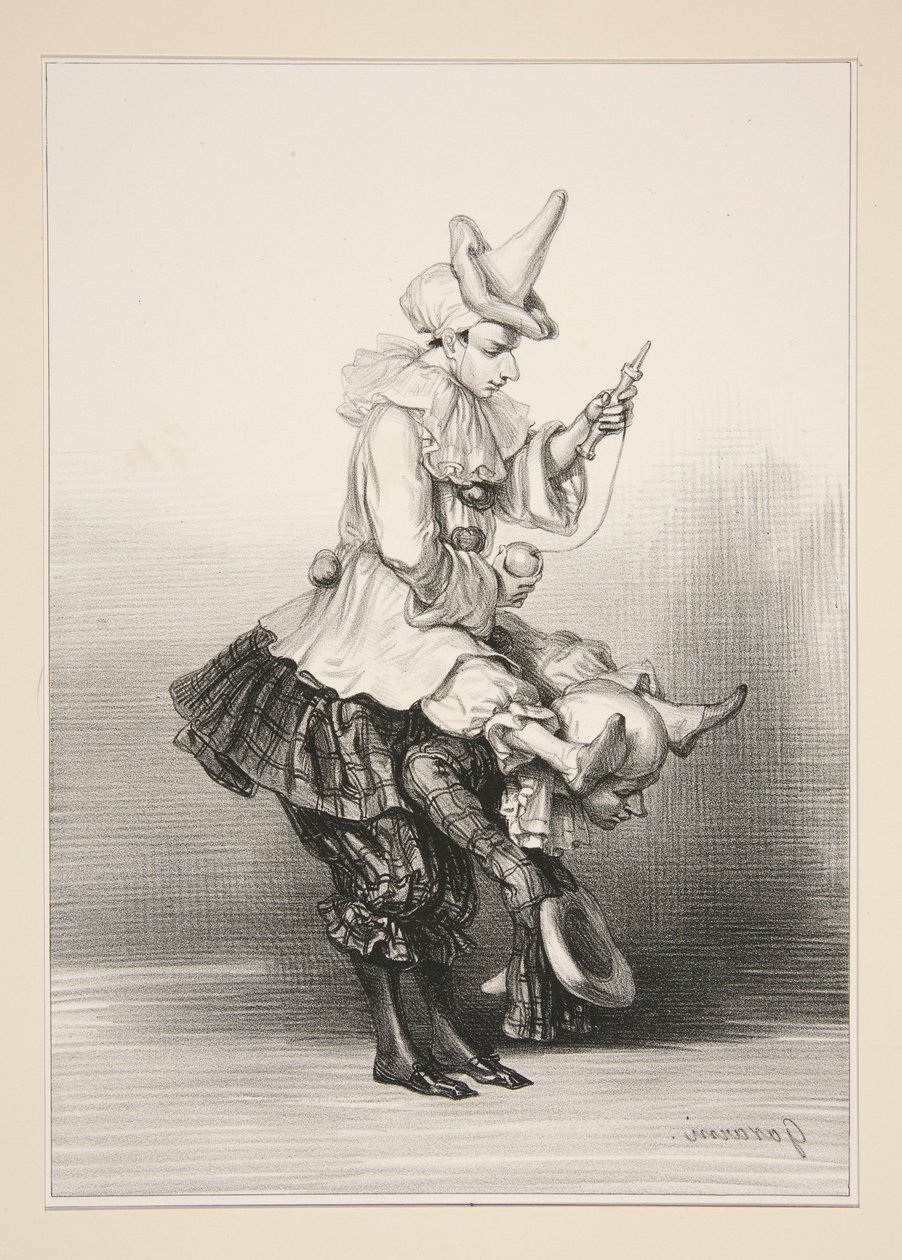 Paillasse und Pierrot von Paul Gavarni