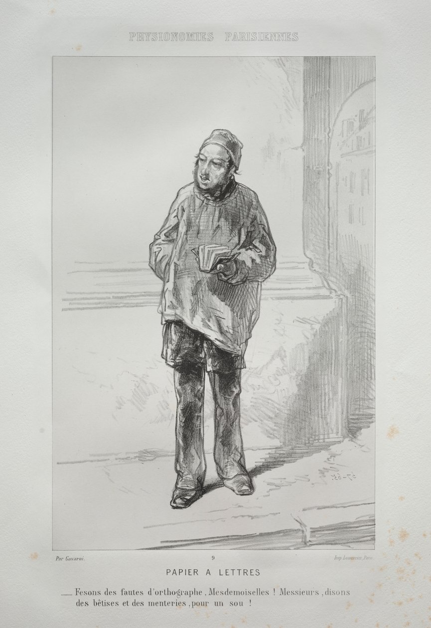 Briefpapier von Paul Gavarni
