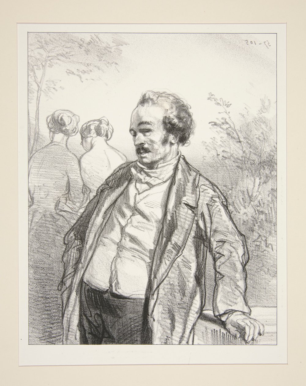 Pflanzt Mädchen von Paul Gavarni