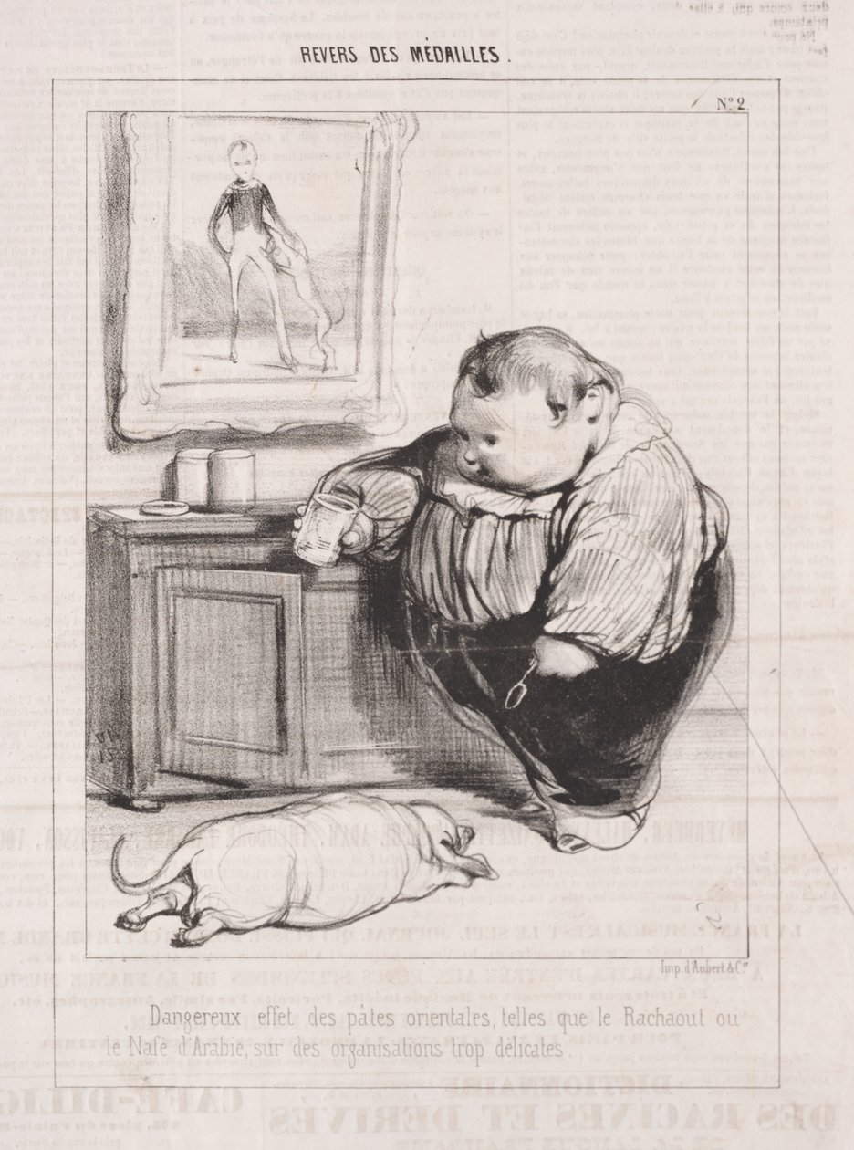 Rückseite der Medaillen von Paul Gavarni