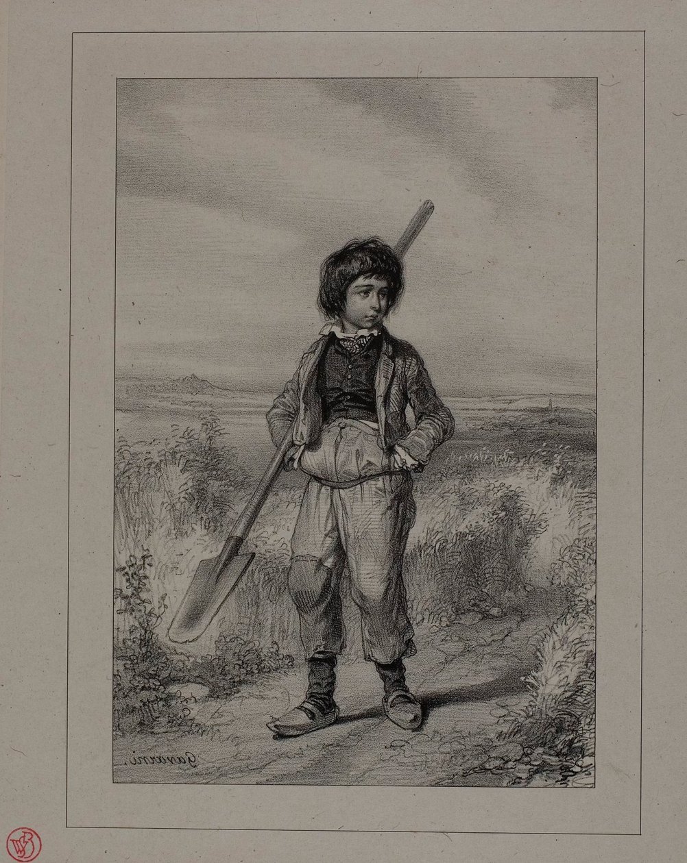 Der kleine Straßenarbeiter von Paul Gavarni
