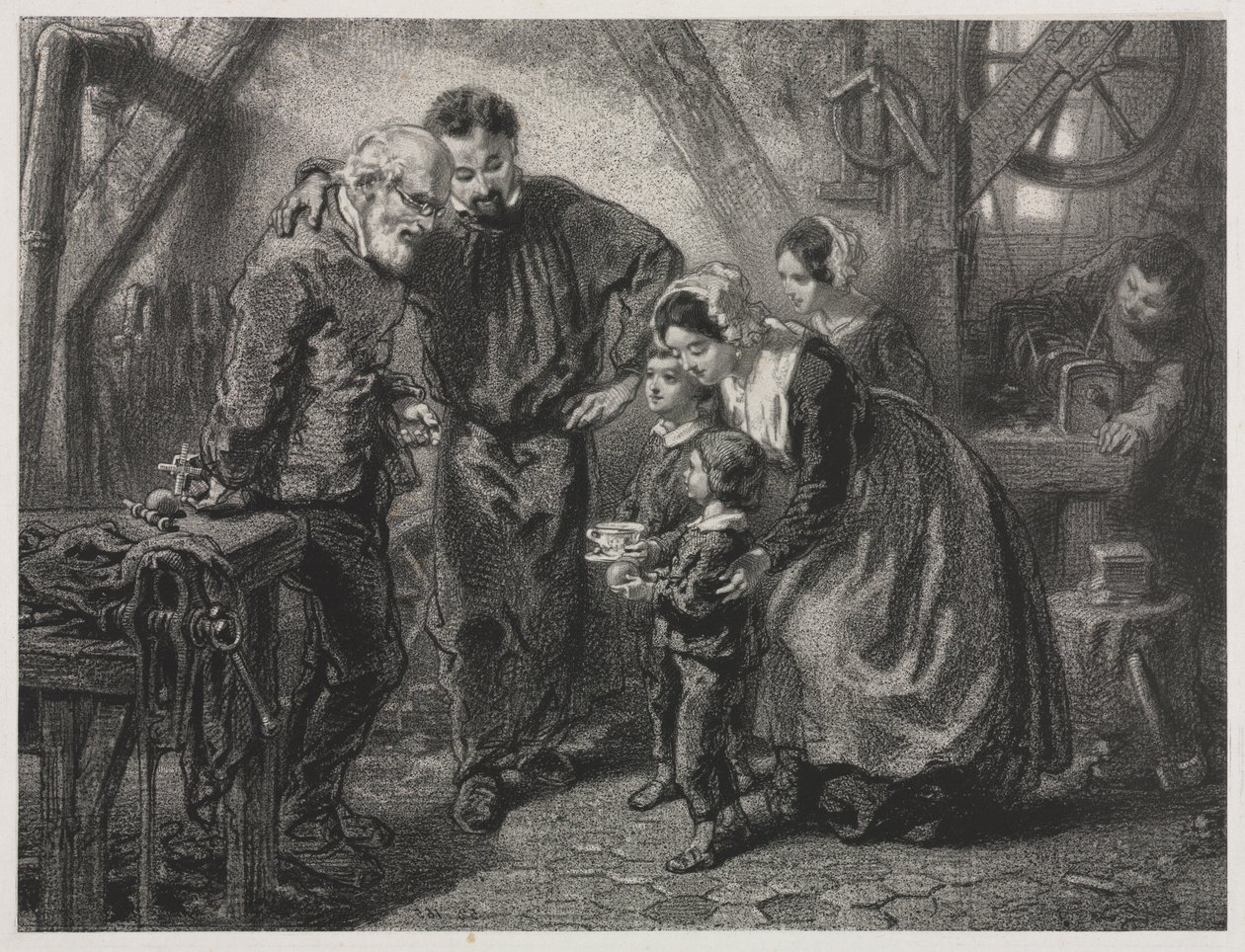 Der Geburtstag des Arbeiters von Paul Gavarni