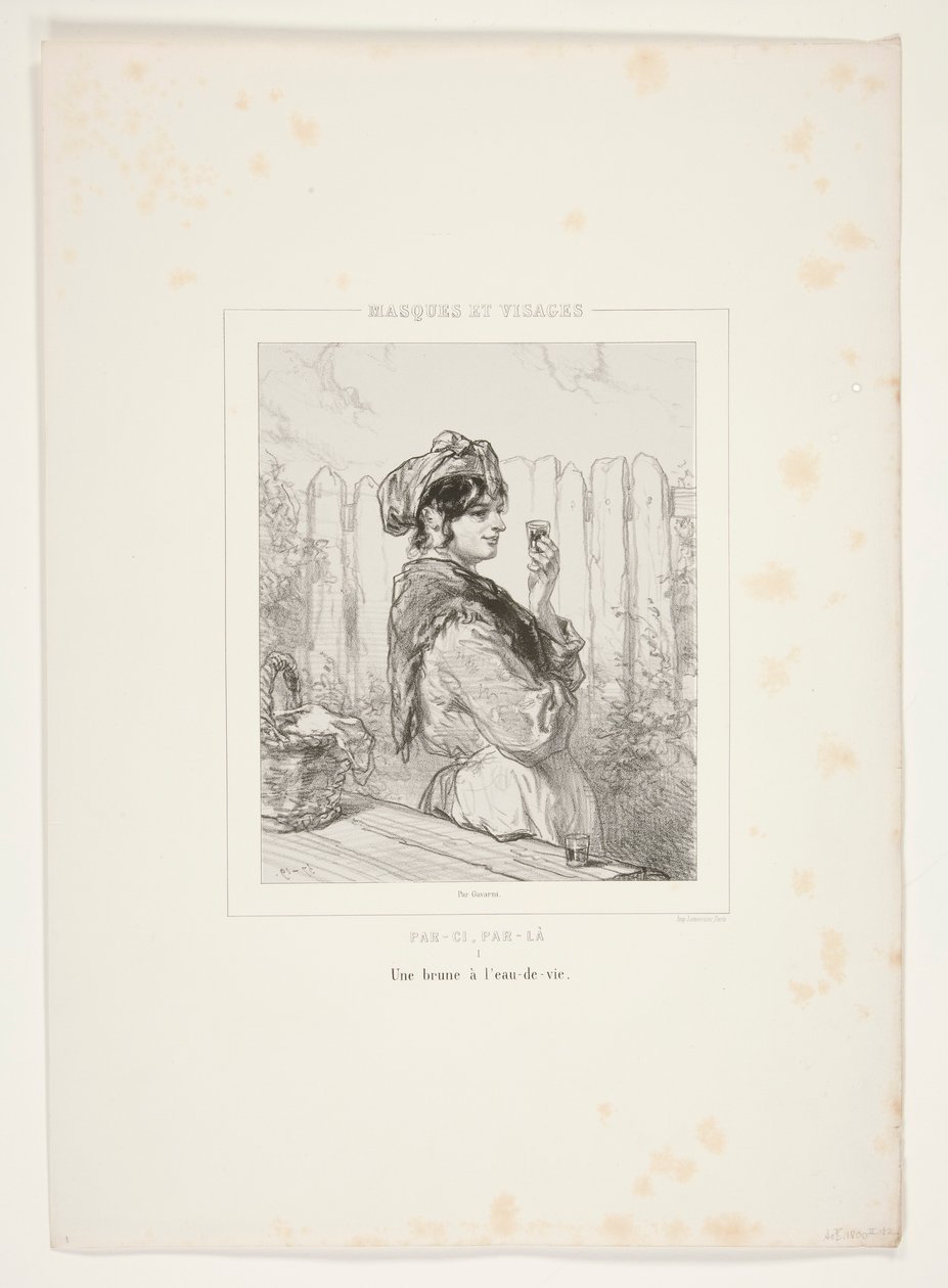 Eine Brünette von Paul Gavarni