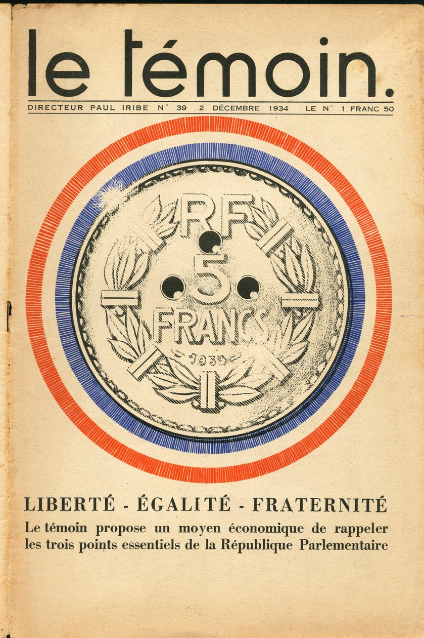 Der Zeuge, Satire in Farben von Paul Iribe