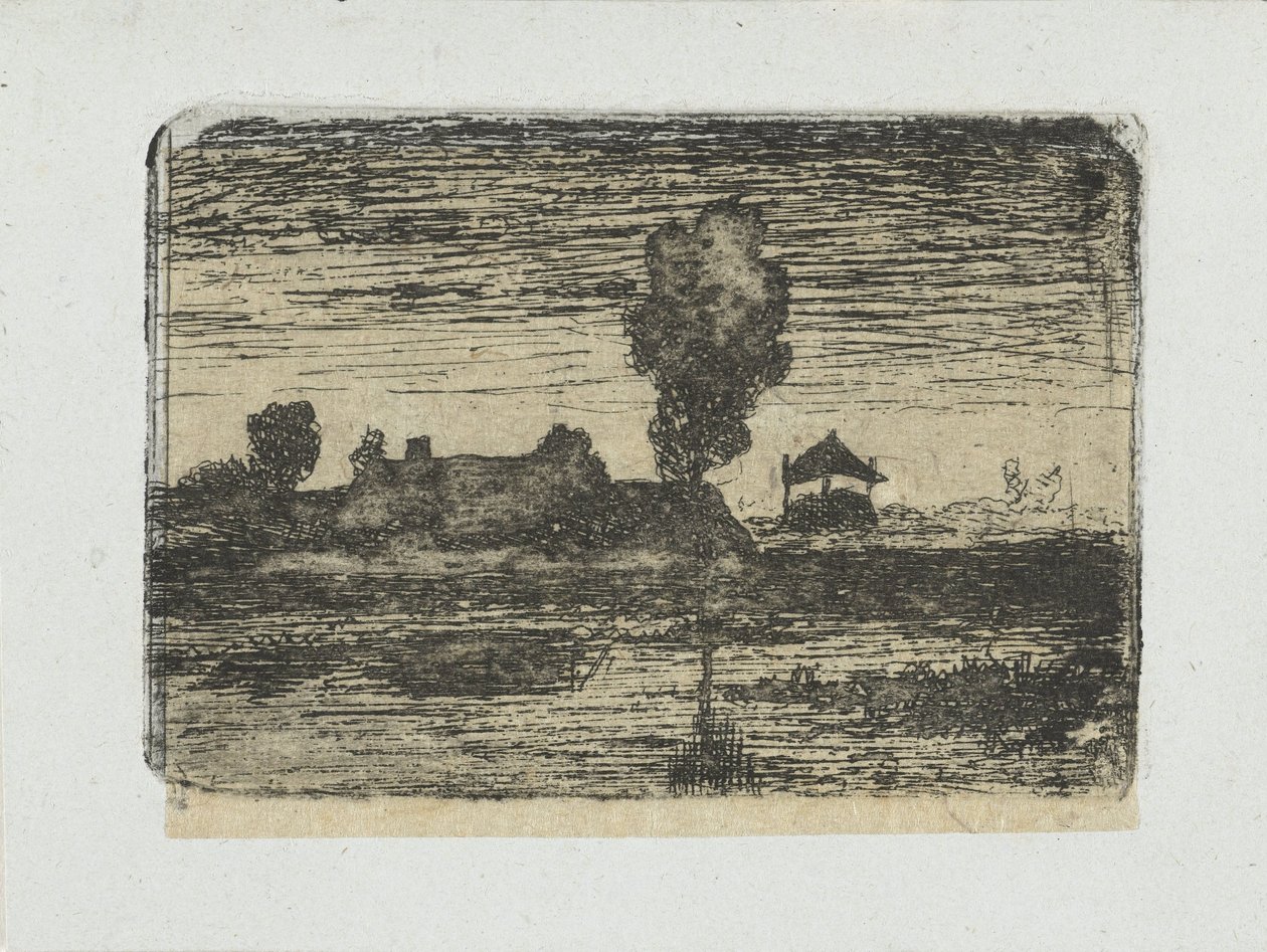 Landschaft mit Heuhaufen von Paul Joseph Constantin Gabriel