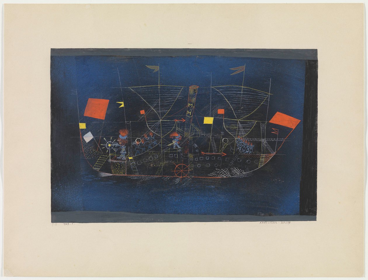 Abenteuerschiff, 1927 von Paul Klee
