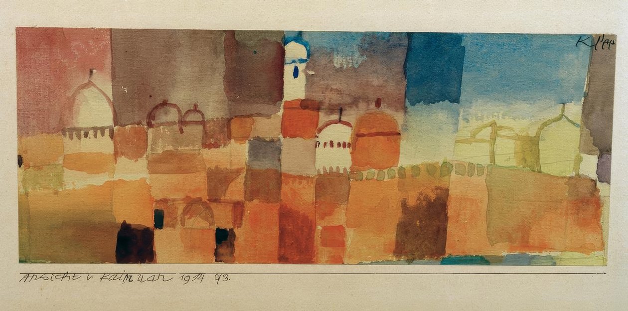 Ansicht von Kairuan von Paul Klee