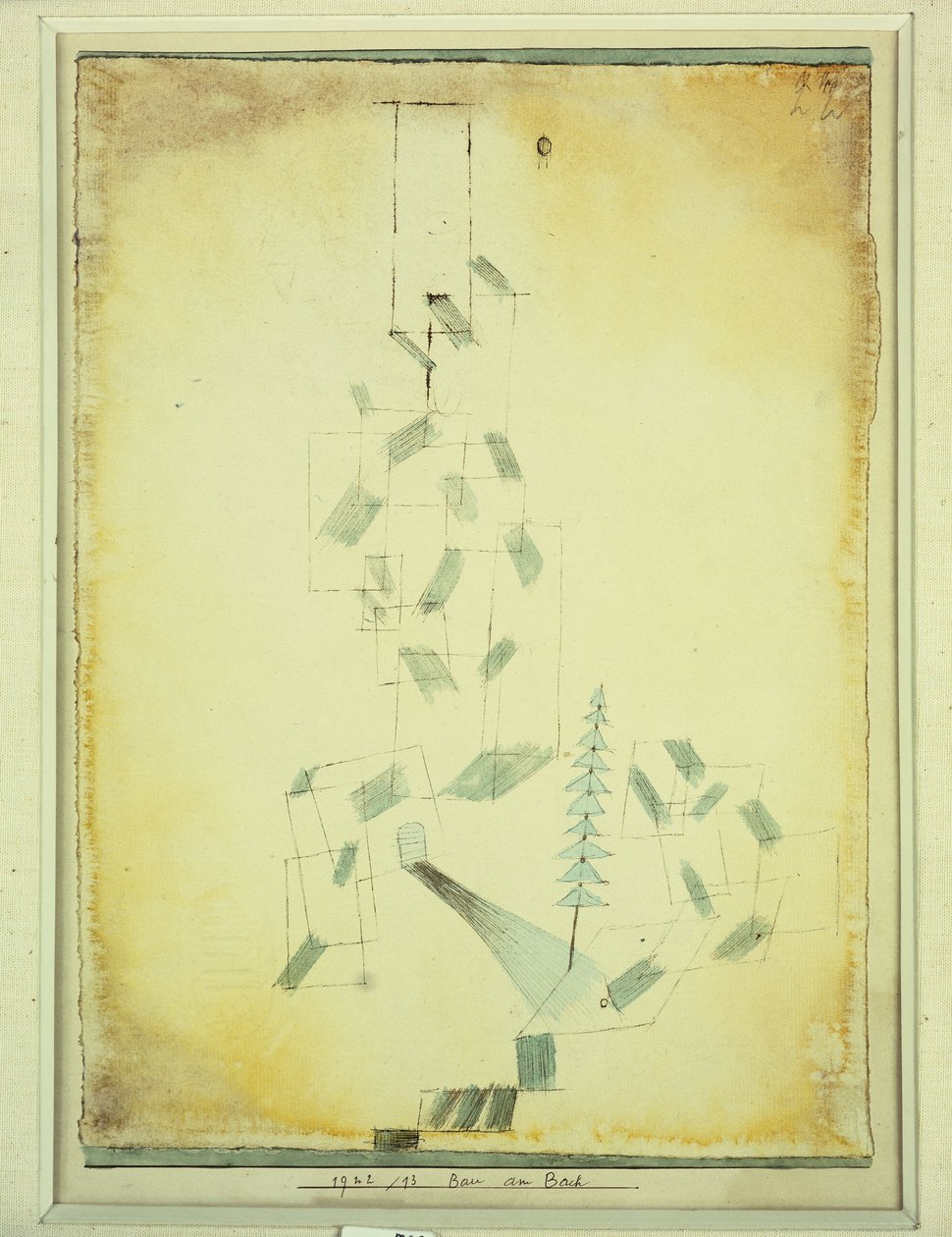 Bau am Bach von Paul Klee