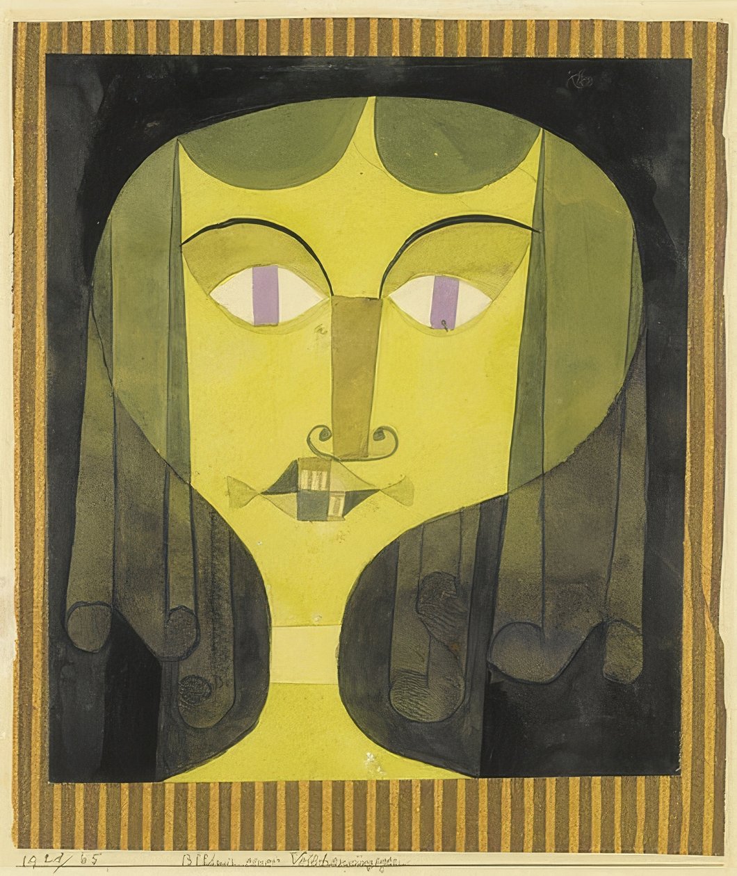 Bildnis einer Veilchenäugigen von Paul Klee