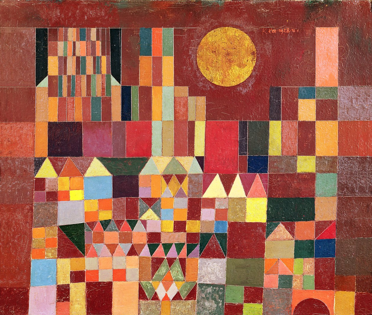 Schloss und Sonne von Paul Klee