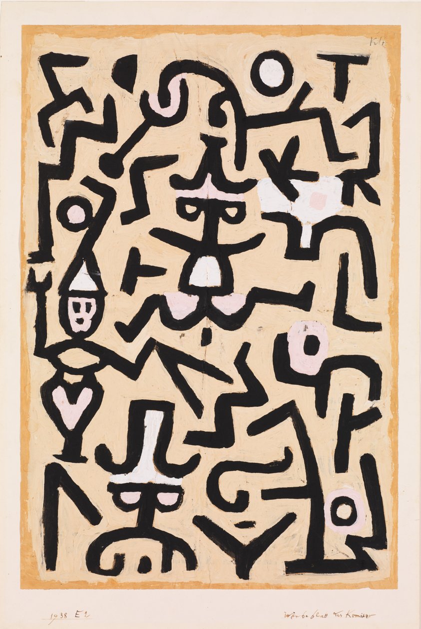 Handzettel der Komödianten von Paul Klee
