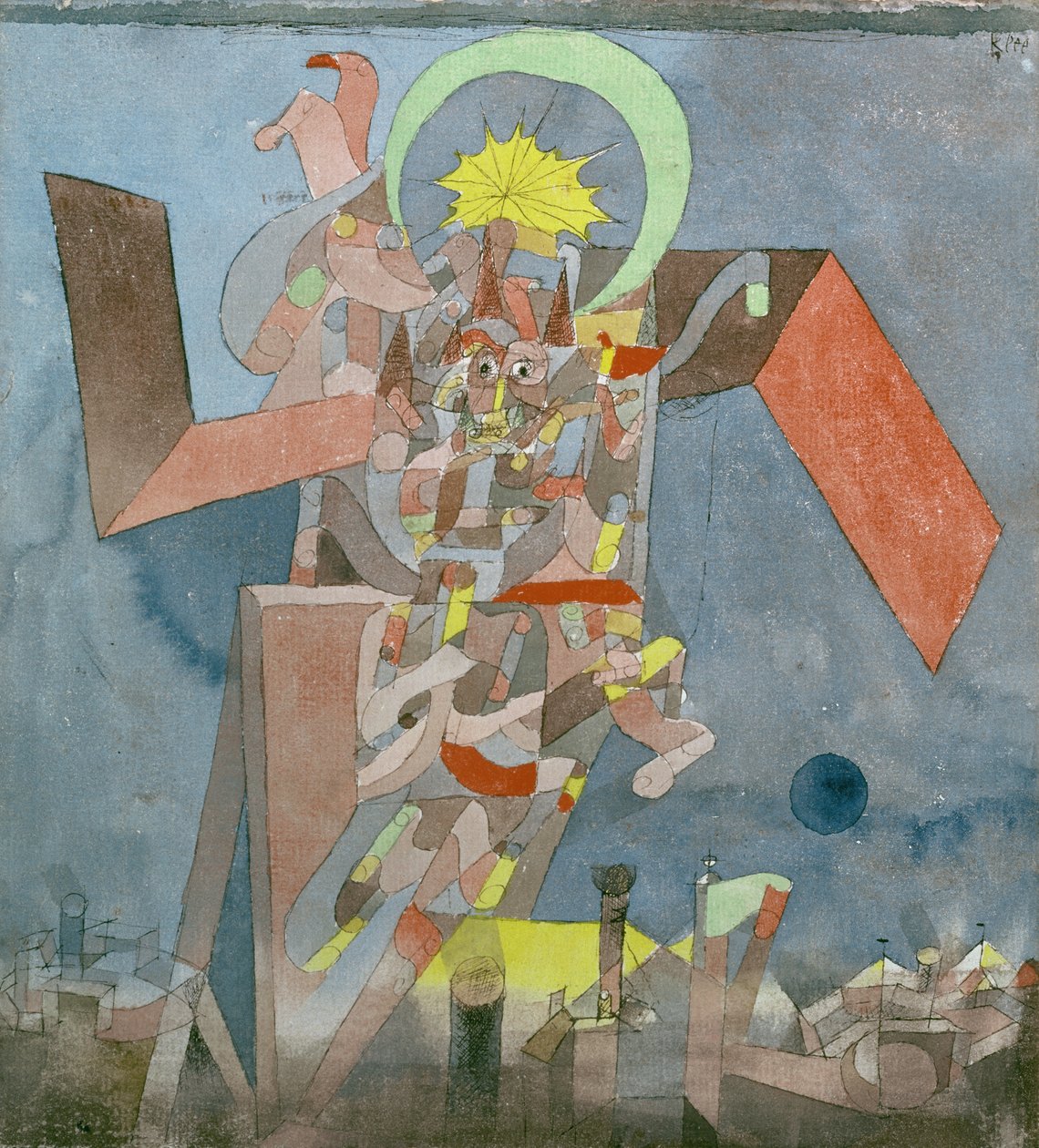 Dämon über den Schiffen von Paul Klee