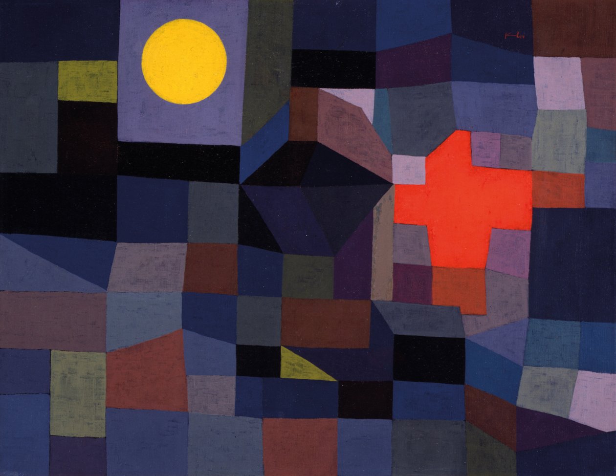 Feuer bei Vollmond von Paul Klee
