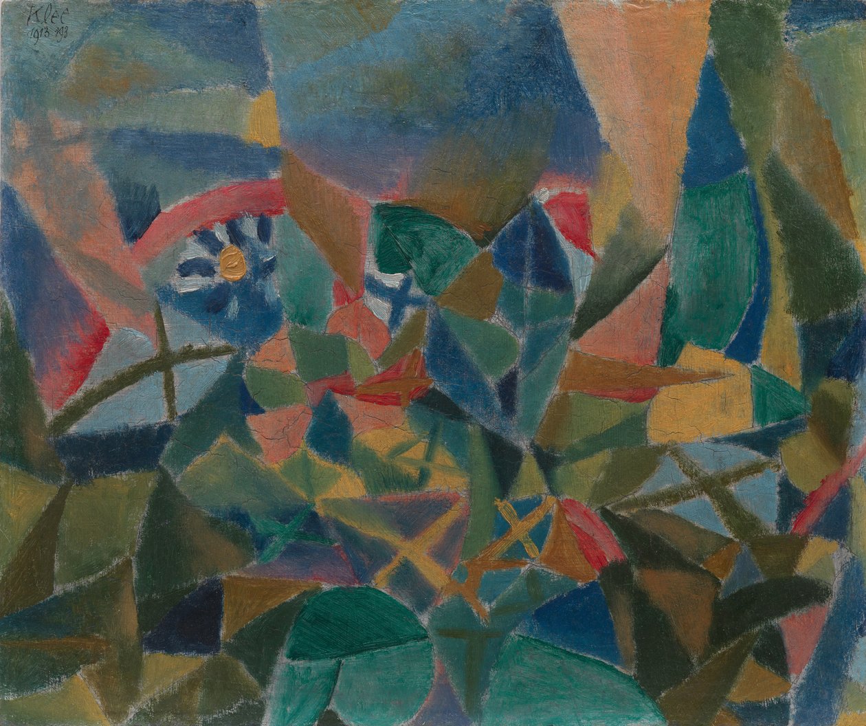 Blumenbeet, 1913 von Paul Klee