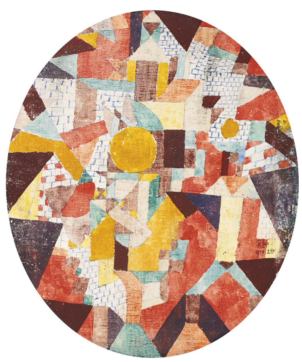 Vollmond innerhalb der Mauern von Paul Klee